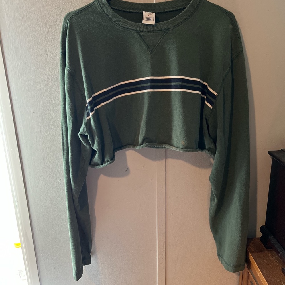 Cropped old navy long sleeve shirt